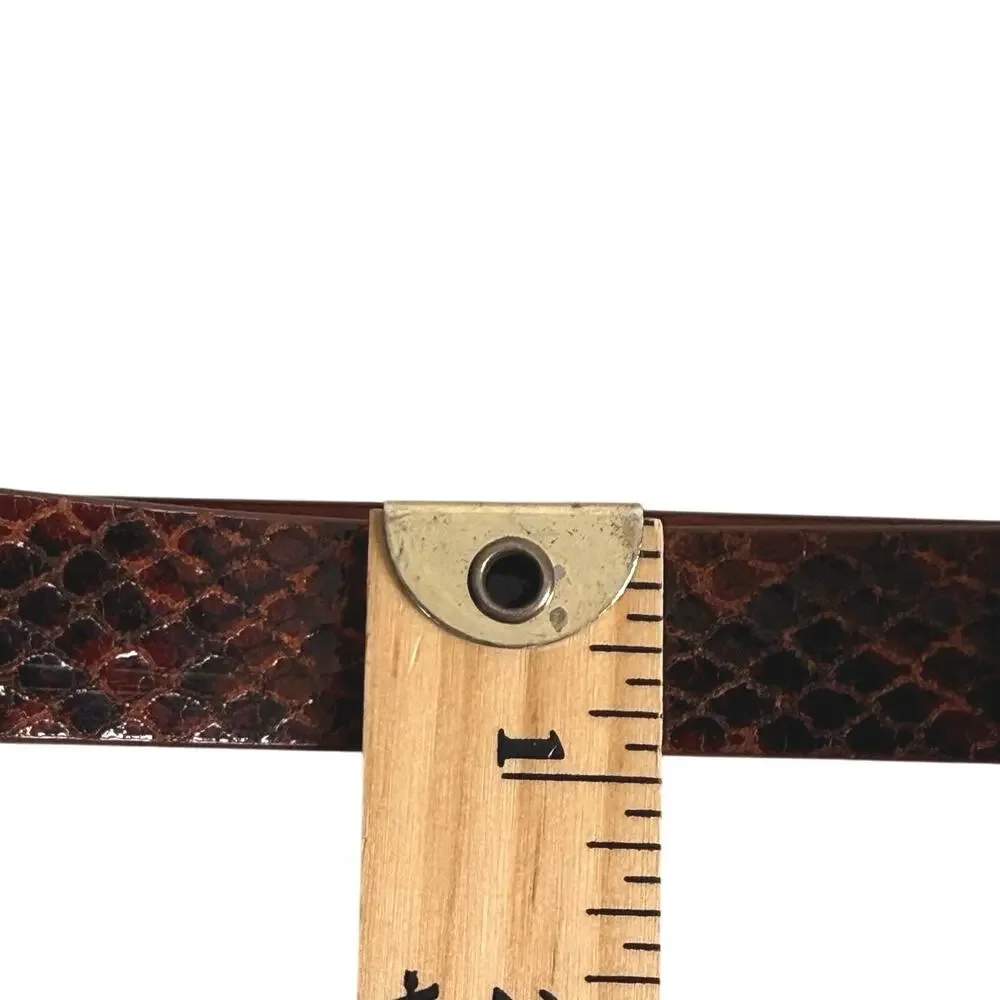 Karl Marc John leather snake skin belt size small